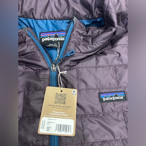 Patagonia Men’s XXL Nano Puff Jacket Purple Obsidian Plum NWT Puffer Puffy - Picture 6 of 7